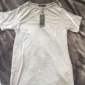 Light grey BOOHOO T-shirt dress -New with tags!!